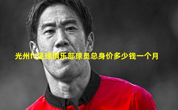 光州fc足球俱乐部球员总身价多少钱一个月