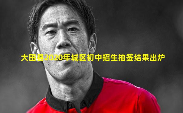 大田县2020年城区初中招生抽签结果出炉