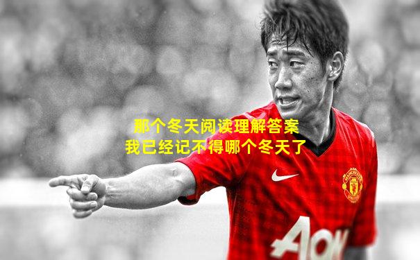 那个冬天阅读理解答案我已经记不得哪个冬天了